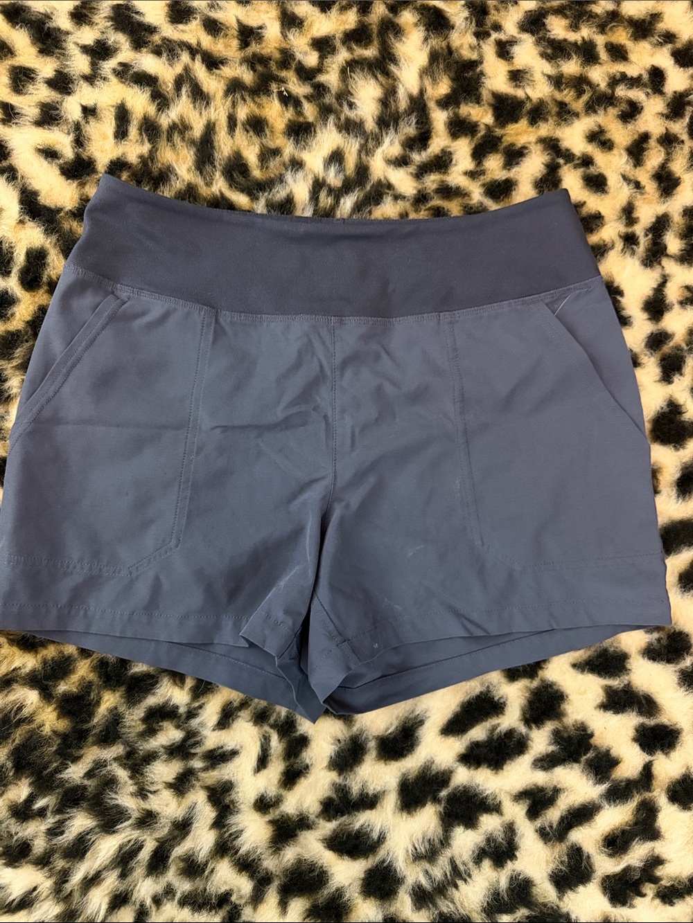 Patagonia Dark Navy Elastic-Waist Athletic Shorts